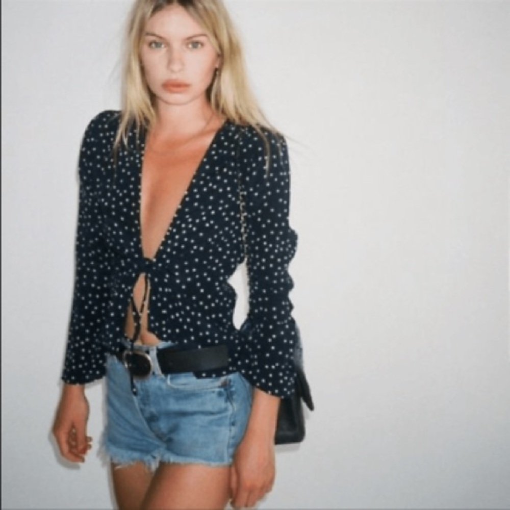 Realisation Par Bianca Tie Front Top